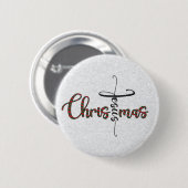 Jezus kerstButton Ronde Button 5,7 Cm (Voorkant /achterkant)