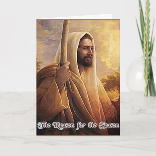 Jezus kerstkaart feestdagen kaart (Voorkant)