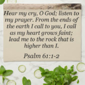 Jezus keuken handdoek Psalm 61:1-2 (Gevouwen)