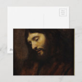 Jezus kijkt naar beneden briefkaart (Voorkant / Achterkant)