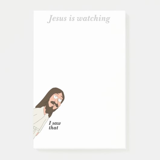 Jezus kijkt naar Funny Meme Post-it® notes (Voorkant)