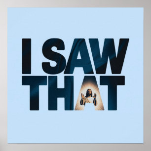 Jezus kijkt naar je, ik zag die Jezus Poster