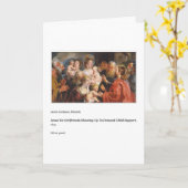 JEZUS KIND ONDERSTEUNT VADERDAG KAART (Gele Bloem)