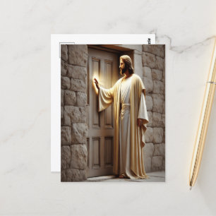 Jezus klopte aan bij zonsopgang briefkaart