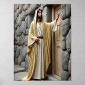 Jezus klopte op de Antiek deur Poster (Voorkant)