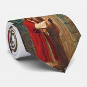 Jezus knikt op de deur stropdas (Opgerold)