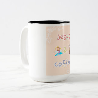 Jezus + Koffie Tweekleurige Koffiemok