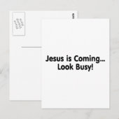 Jezus komt er op uit. briefkaart (Voorkant / Achterkant)
