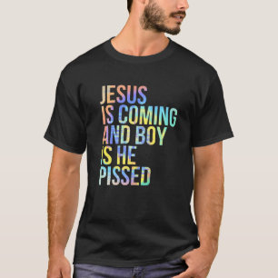 Jezus komt eraan en jongen is dat hij grappige Chr T-shirt