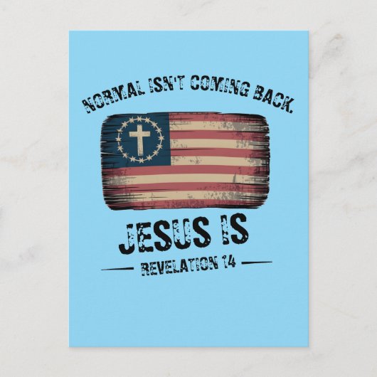 Jezus komt terug briefkaart (Voorkant)