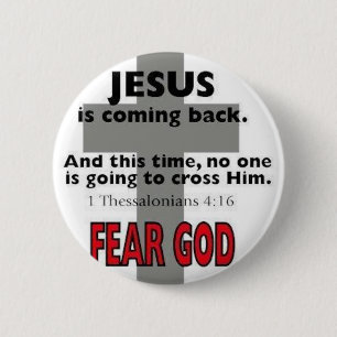 Jezus komt terug ronde button 5,7 cm