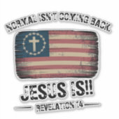 Jezus komt terug sticker (Voorkant)