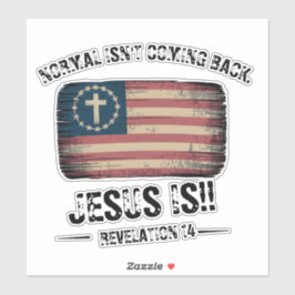 Jezus komt terug sticker