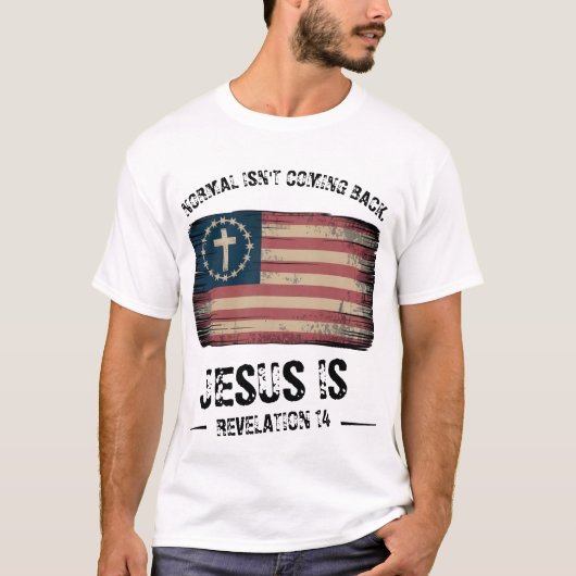 Jezus komt terug t-shirt (Voorkant)