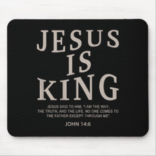 Jezus Koning Christelijke Mannen Jeugd God Goed Zo Muismat
