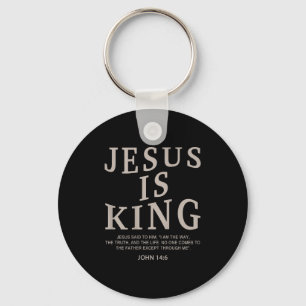 Jezus Koning Christelijke Mannen Jeugd God Goede Z Sleutelhanger