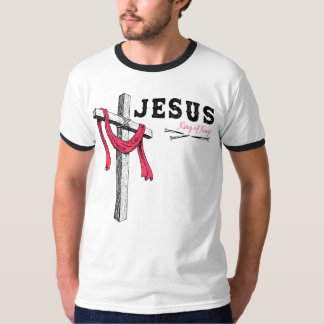 Jezus - Koning der koningen, 1 kruis 3 nagels 4 ge T-shirt