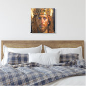Jezus koning van Kings Canvas (Insitu (Slaapkamer))