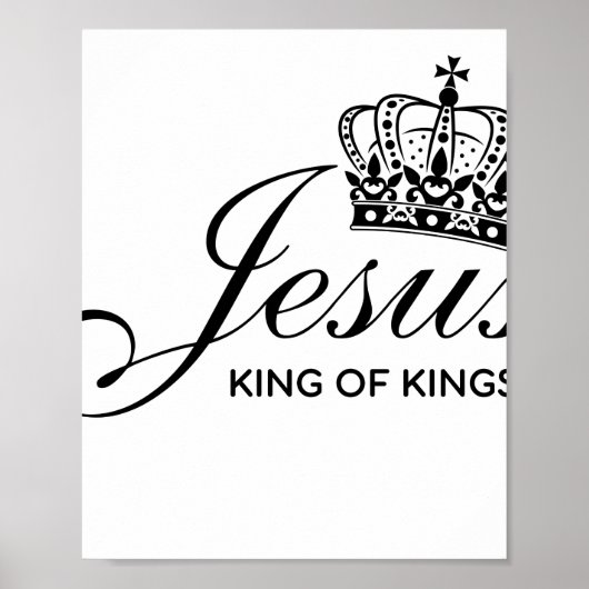 Jezus KONING VAN KINGS Poster (Voorkant)