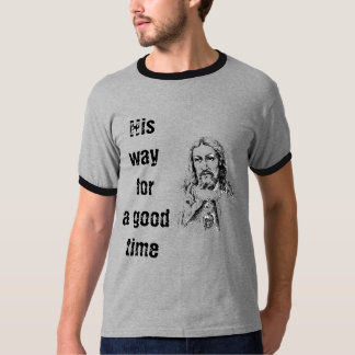 Jezus krist humor voor een katholieke legende t-shirt