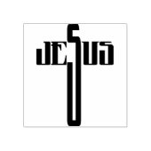 Jezus kruis silhouet kunst stempel (Afrduk)