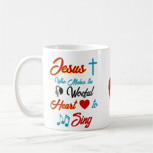 Jezus laat het hart zingen koffiemok