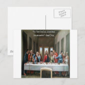 Jezus @ laatste Supper "liefde voor een ander" cit Briefkaart (Voorkant / Achterkant)