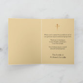 Jezus Lamb condoleances bedankt (Binnen)