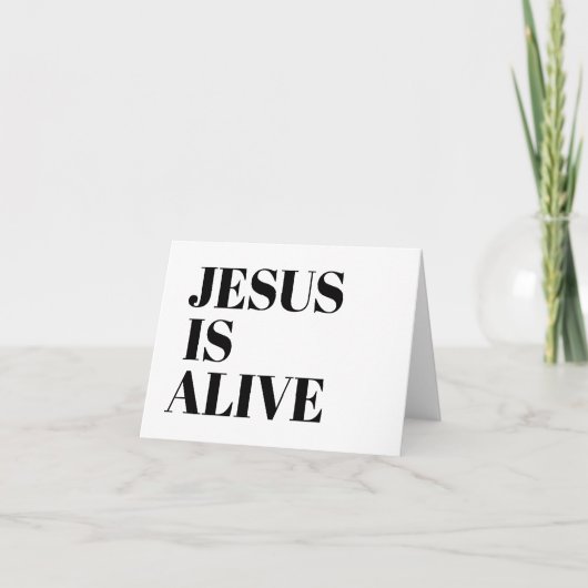 Jezus leeft Christus is opgestaan Citaten God niet Kaart (Voorkant)