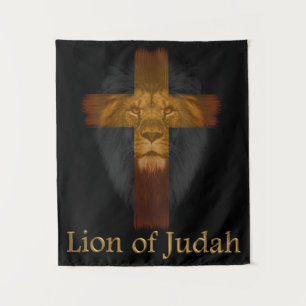 Jezus Leeuw van Juda Tapestry Wandkleed