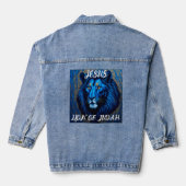 JEZUS LEEUW VAN JUDAH Denim jean jas Jacket (Achterkant)