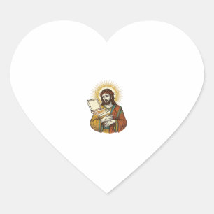 Jezus Lege Pizzadoos Koelkast Verraad Eetgrap_1 Hart Sticker