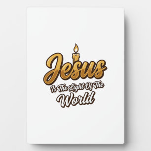 Jezus Licht van de Wereld Kaars Christelijke Vect Fotoplaat