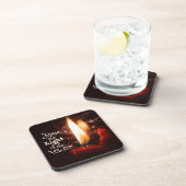 Jezus Licht van de wereld, kerstkaars Bier Onderzetter (Rechterzijde)