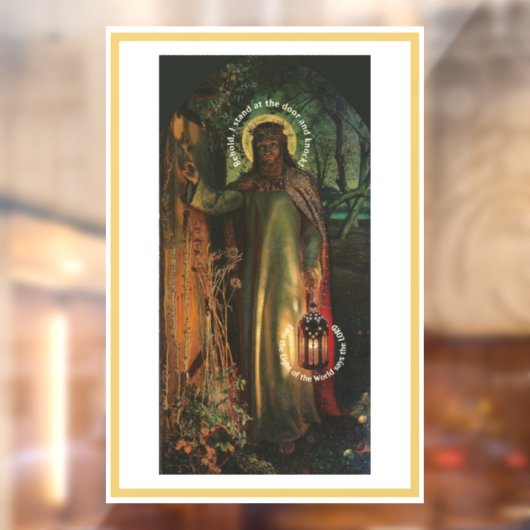 Jezus Licht van de wereld Raamsticker (Vel 2)