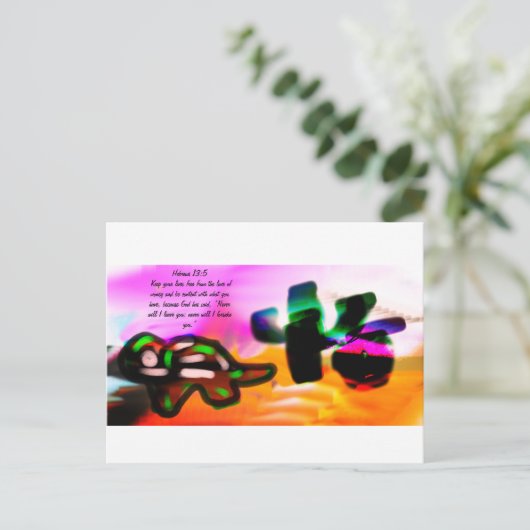 Jezus liefde briefkaart (Staand voorkant)