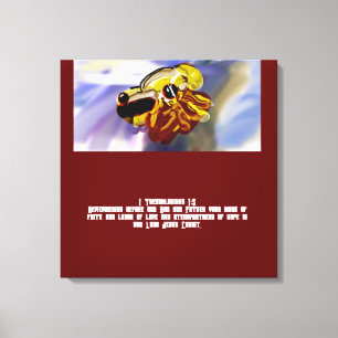 Jezus liefde canvas afdruk