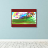 Jezus liefde canvas afdruk (Insitu (Houten vloer))