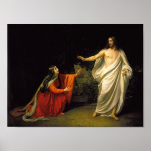 Jezus lijkt op Mary Magdalene (Mark 16:9) Poster