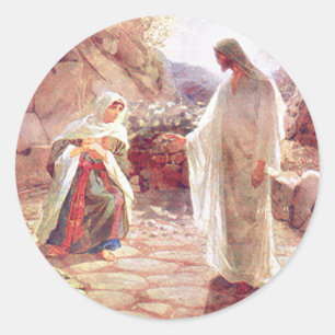 Jezus lijkt op Mary Magdalene Ronde Sticker