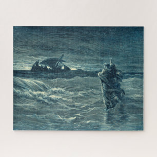 Jezus loopt op het Zee   Bijbel Legpuzzel