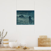 Jezus loopt op het Zee | Bijbel Poster (Keuken)