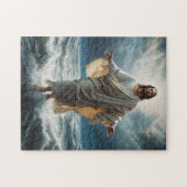 Jezus loopt op water legpuzzel (Horizontaal)