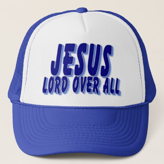 Jezus Lord over alles Trucker Pet (Voorkant)