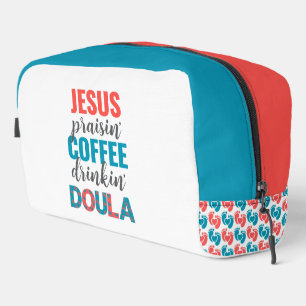 Jezus Lovende Koffie Drinkende Christelijke DOULA Toilettasje