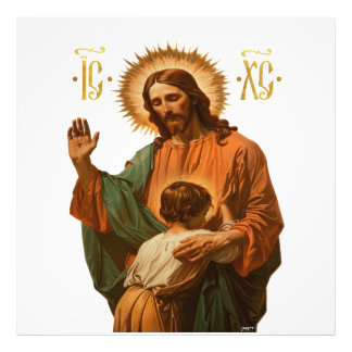 Jezus maakt de keuze foto afdruk