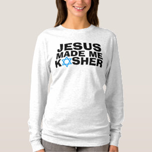 JEZUS maakte me KOSHER, Messiaans Joods T-shirt