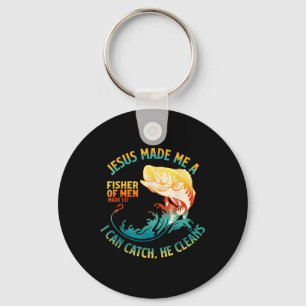 Jezus maakte mij een Fisher Bijbelvers Marcus 1_17 Sleutelhanger