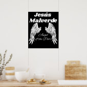 Jezus Malverde Angel van de arme Jezus Malverde Poster (Keuken)