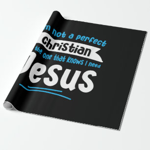 Jezus Mannen Vrouwen Kinderen Fun Christelijke Fai Cadeaupapier